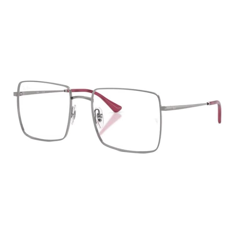 Оправа RayBan Металлические квадратные очки с диоптриями унисекс металлический серый - изображение 1
