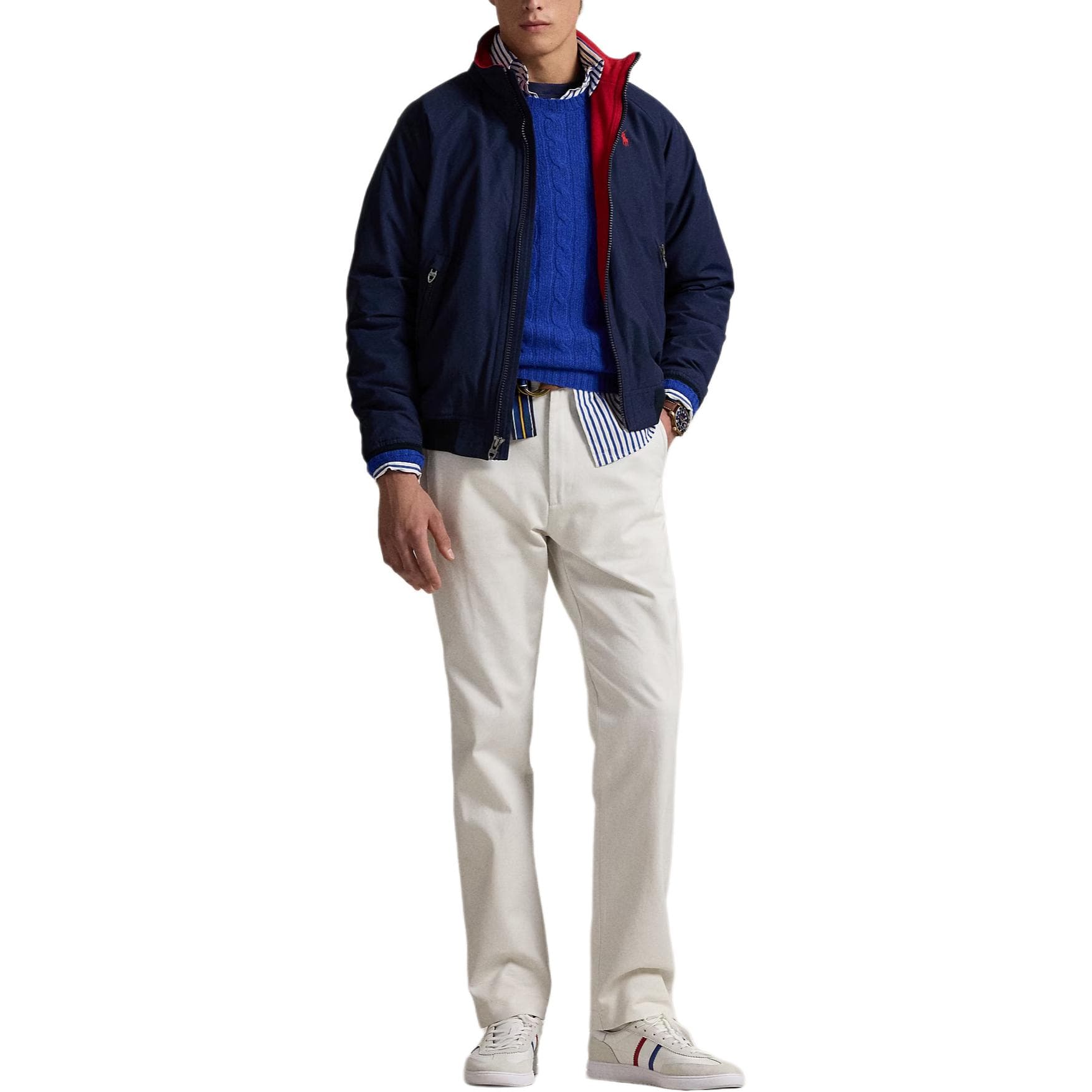 Зимняя куртка пуховик Polo Ralph Lauren Хлопковый пуховик Мужской Navy Blue - изображение 2