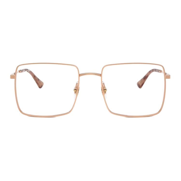 Оправа RayBan Металлические квадратные очки с диоптриями унисекс розовое золото - изображение 2
