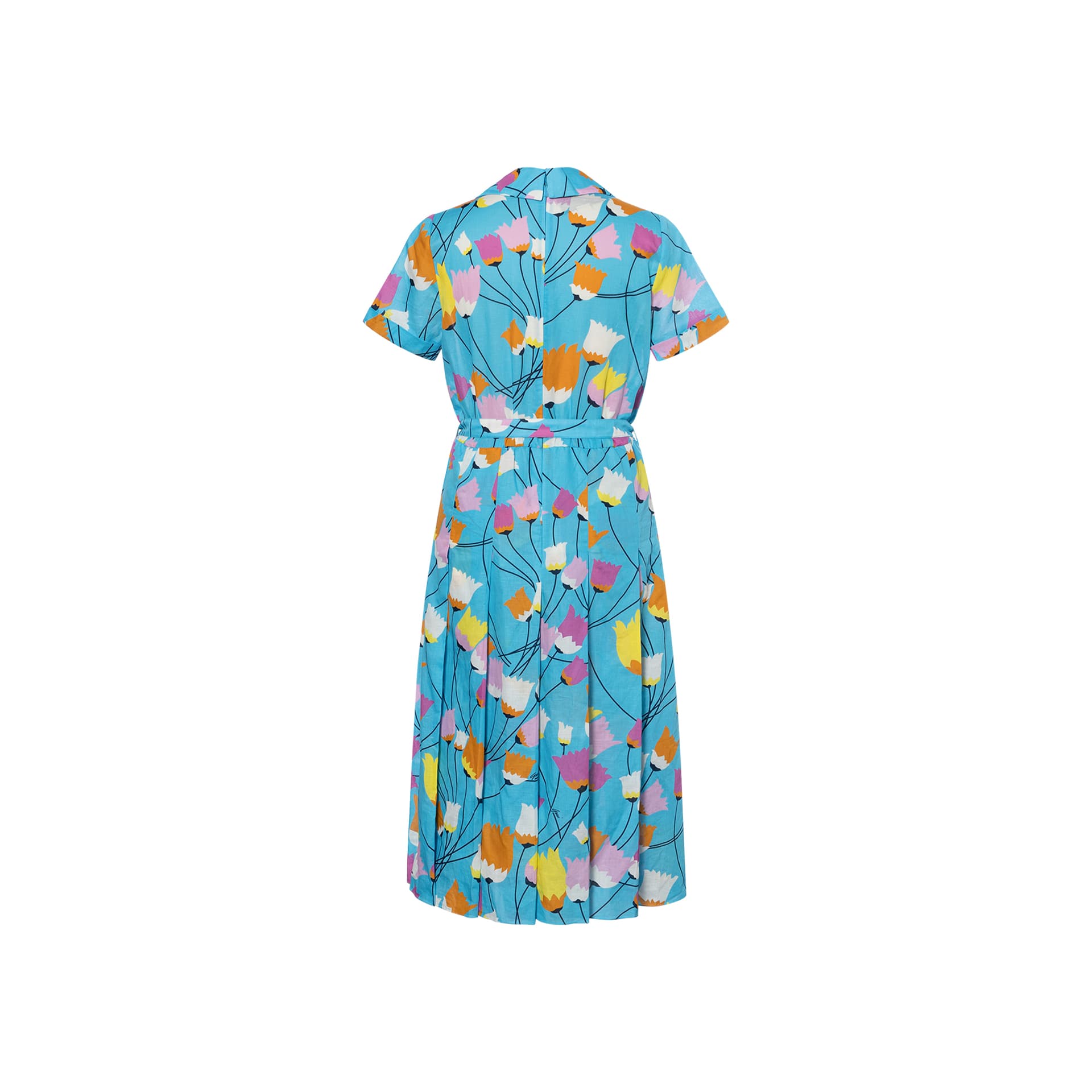 Платье Gucci Tulip Print Dress Blue - изображение 4