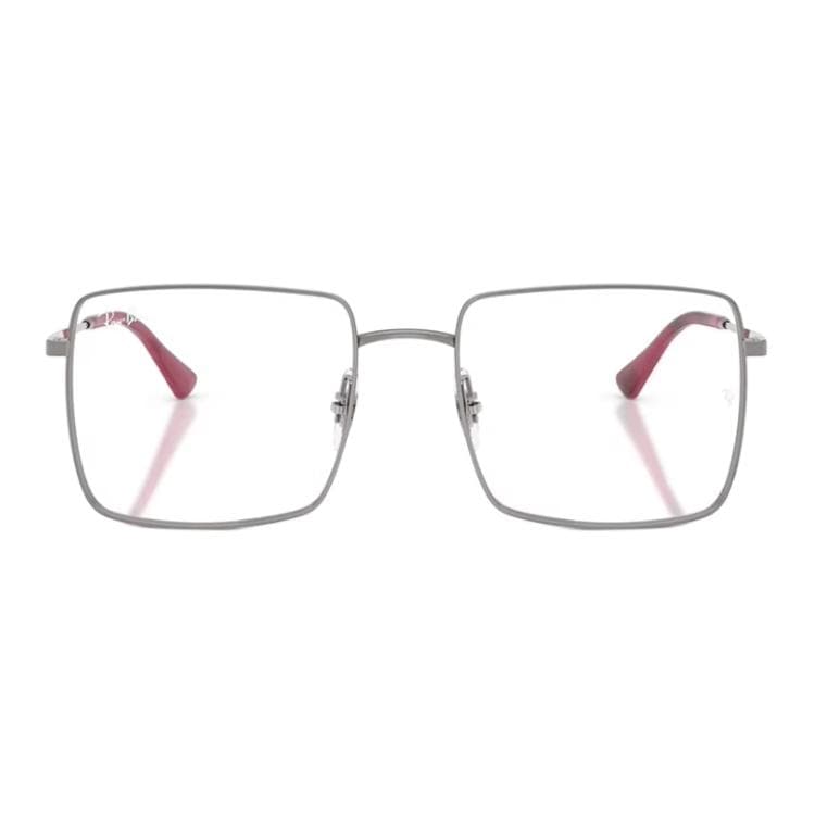 Оправа RayBan Металлические квадратные очки с диоптриями унисекс металлический серый - изображение 2
