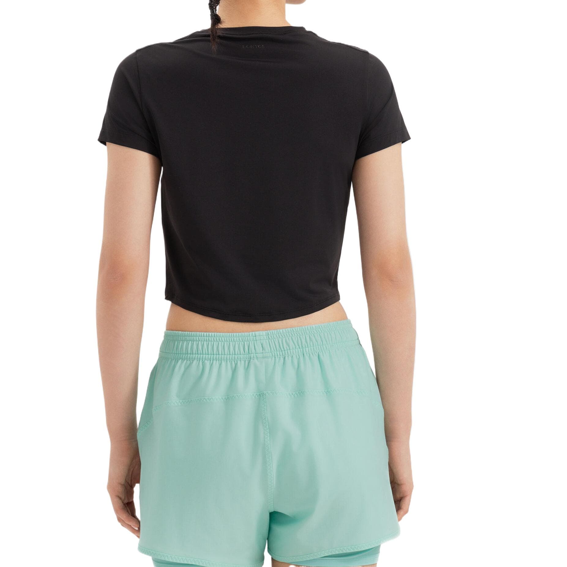 Футболка DECATHLON Футболка Женские Дымчатый Черный - изображение 2