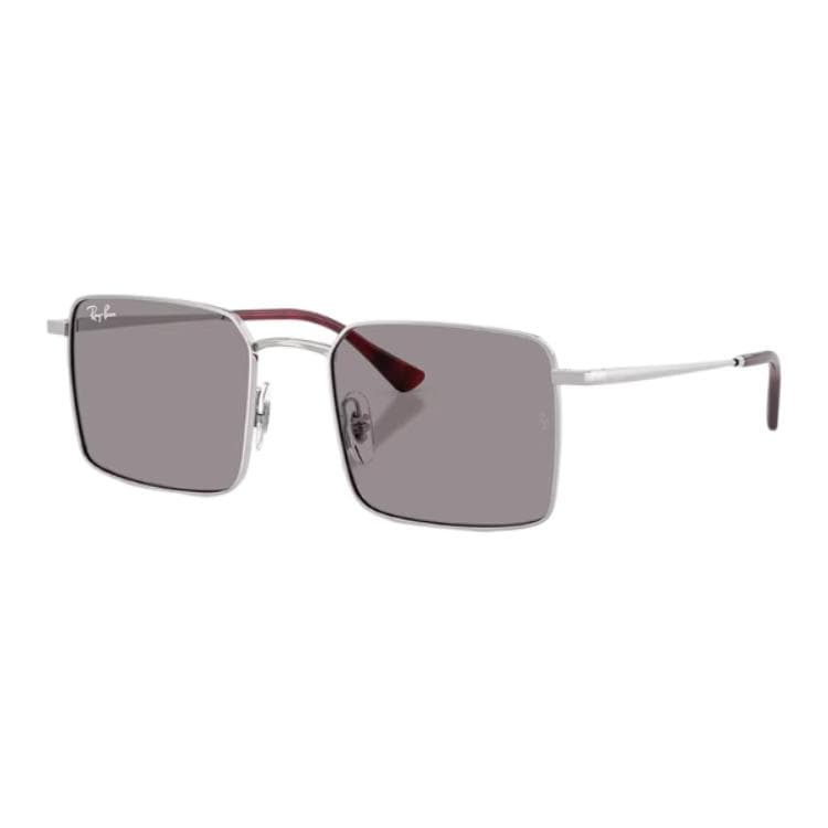 Солнцезащитные очки RayBan Металлические Квадратные Солнцезащитные Очки Унисекс Серебряные - изображение 1