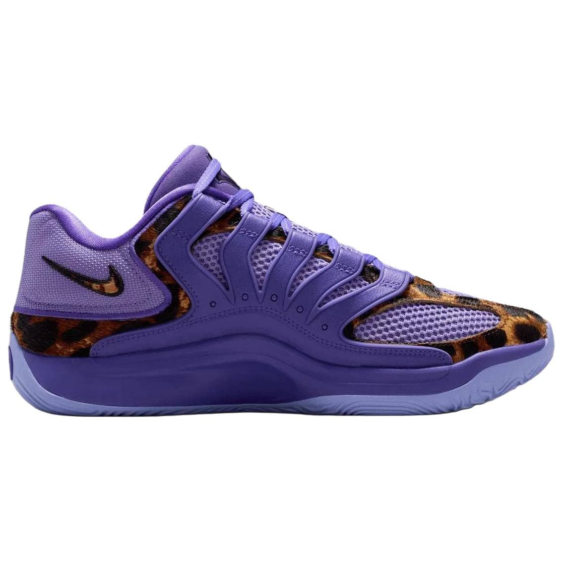 Кроссовки для баскетбола Nike KD 18 Дышащие Баскетбольные Кроссовки Унисекс Фиолетовый Коричневый - изображение 2