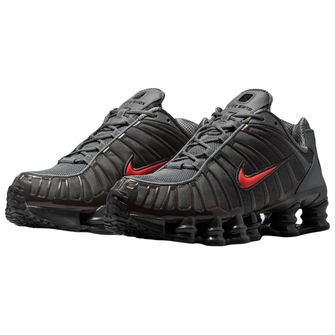 Кроссовки NIKE Shox TL Дышащий Поддержка Oтскок Повседневная обувь Мужской Черно-красный - изображение 2