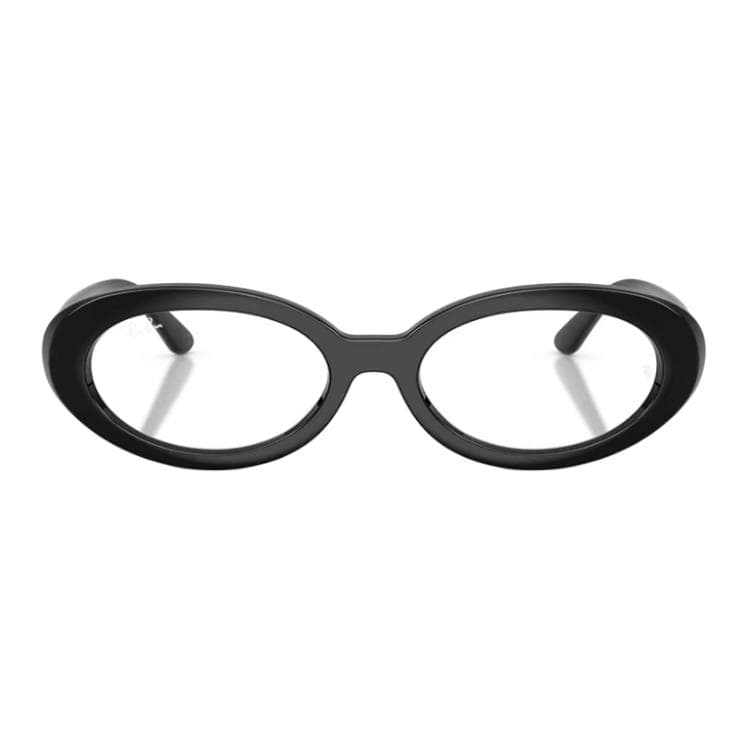 Оправа RayBan Пластиковая оправа Овальные Очки с диоптриями Унисекс Черные - изображение 2