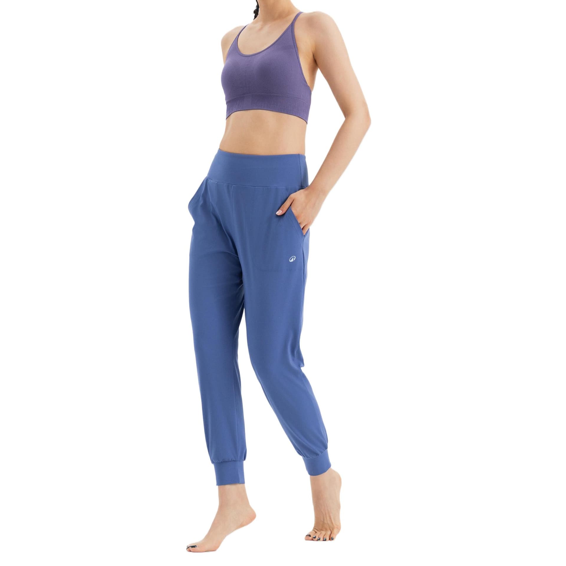 Штаны DECATHLON Спортивные брюки женские серый сланцевый синий - изображение 5
