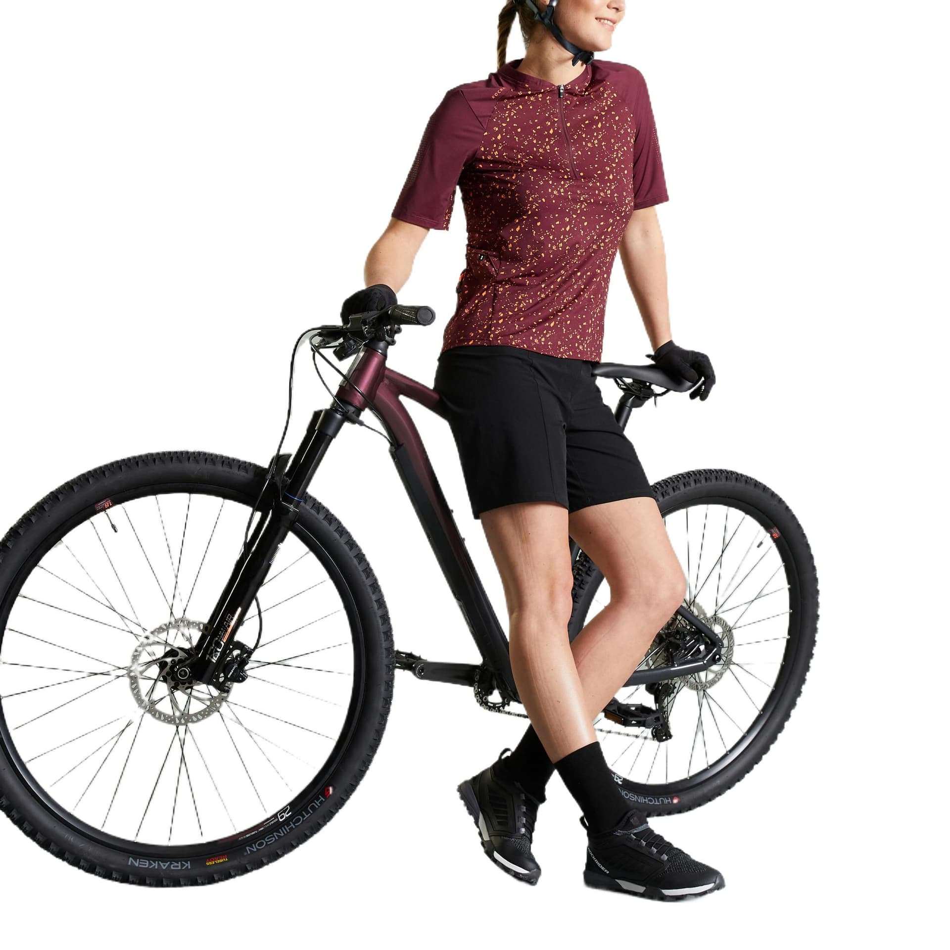 Шорты DECATHLON Повседневные шорты женские черные - изображение 4