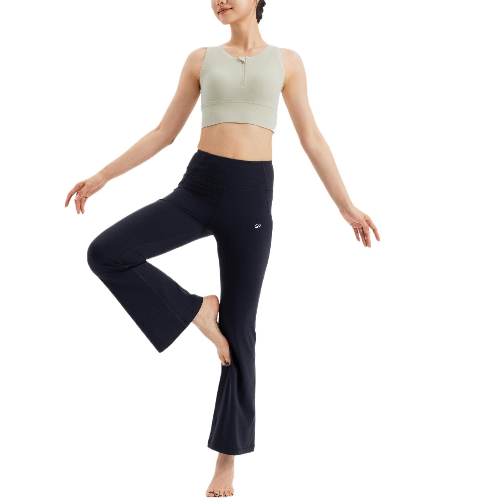 DECATHLON Спортивное белье Женское Светло-белое Лаймово-серое - изображение 5