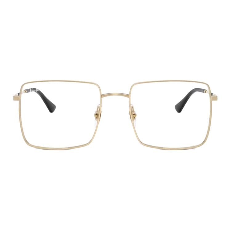 Оправа RayBan Металлические квадратные очки с диоптриями унисекс золото - изображение 2