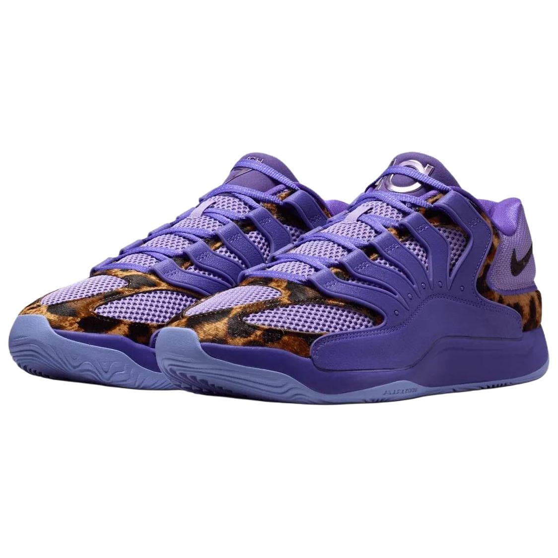 Кроссовки для баскетбола Nike KD 18 Дышащие Баскетбольные Кроссовки Унисекс Фиолетовый Коричневый - изображение 3