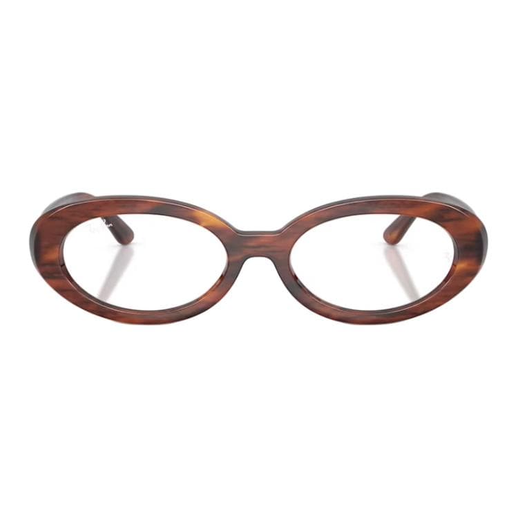 Оправа RayBan Пластиковая оправа Овальные Очки с диоптриями Унисекс Черепаховый - изображение 2