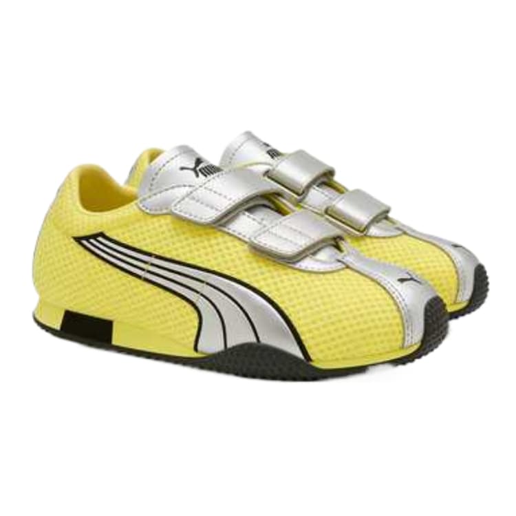 Кроссовки PUMA H Уличная Синтетическая Кожа Текстиль Низкие Кеды Детская Повседневная Обувь - изображение 4