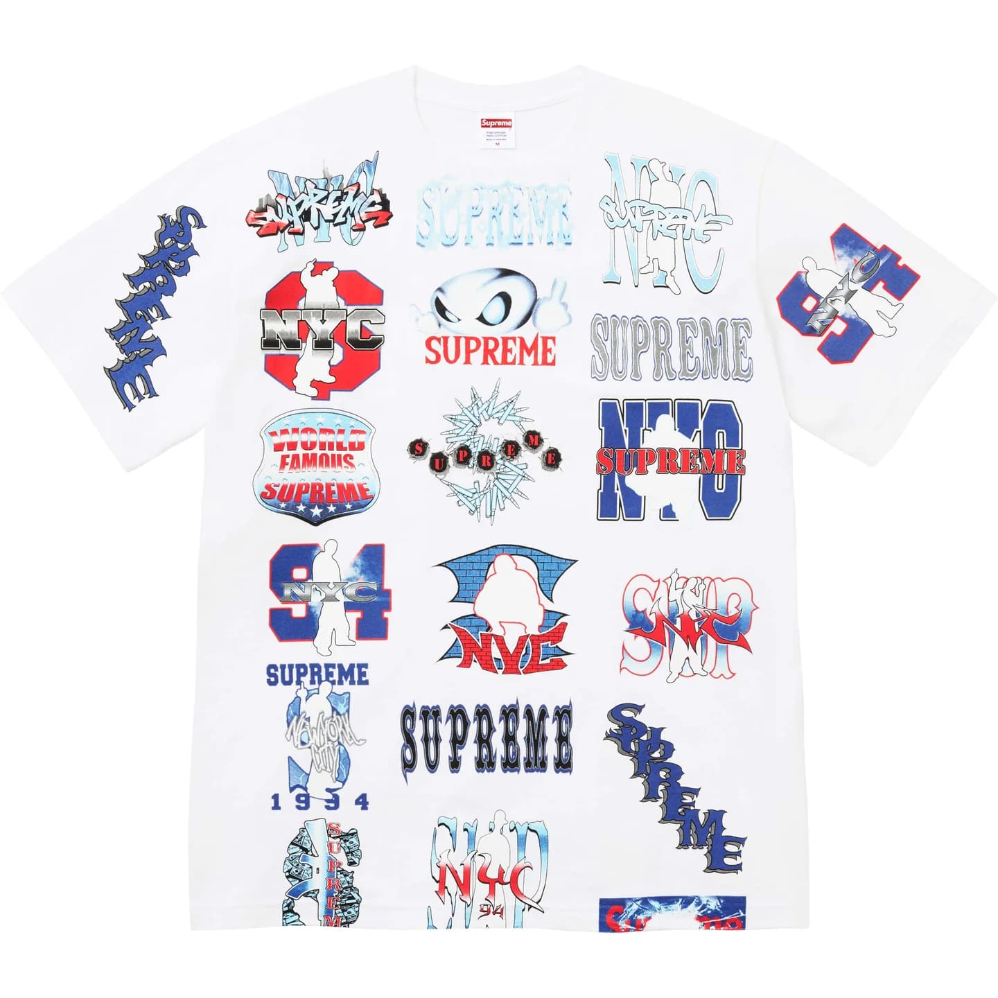 Футболка Supreme SS26 WEEK1 Вспышка Tee T Рубашка Унисекс - изображение 1