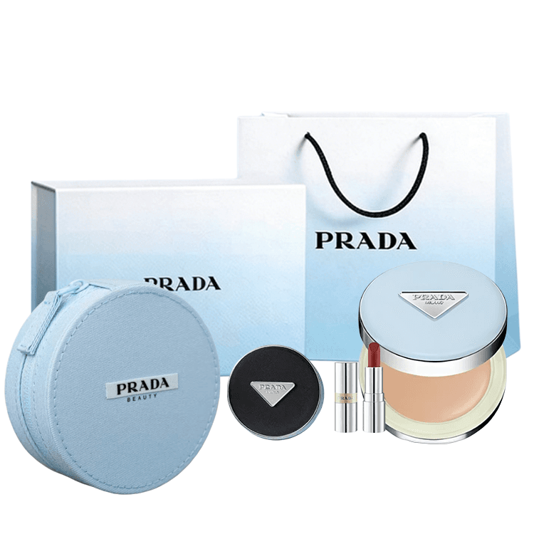 PRADA Синий Нейлон Воздушная Подушка Наборы Косметики Легко Смешиваемые Естественные - изображение 1