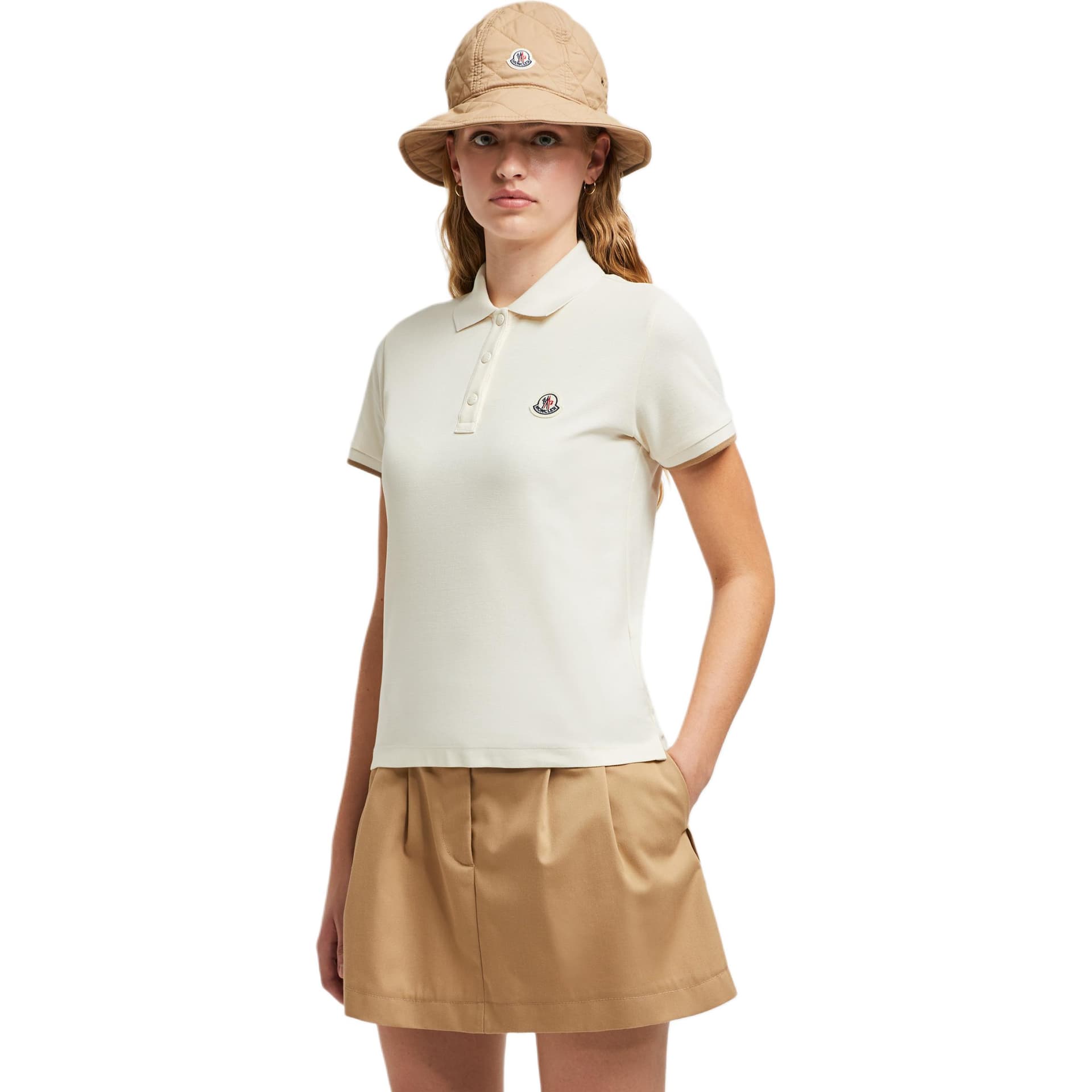 Moncler SS25 Поло Женское Белое - изображение 2