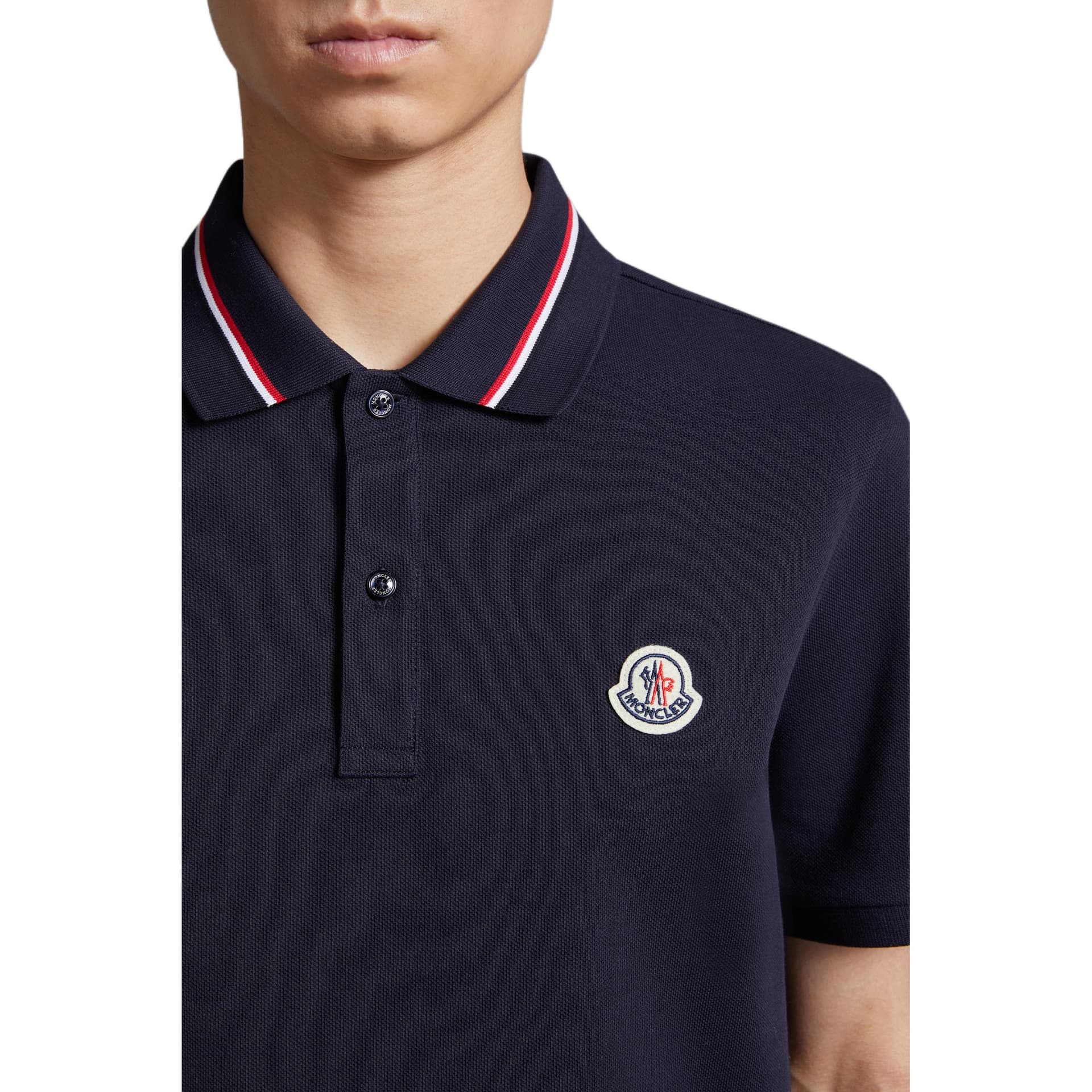 Поло Moncler Polo Shirt Navy - изображение 4