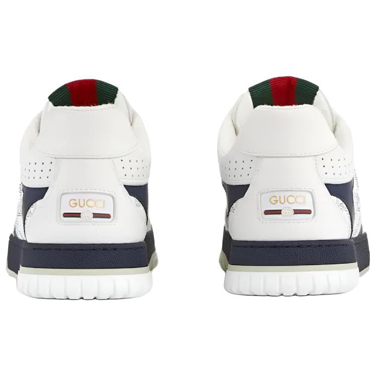Кроссовки GUCCI Re-Web Leather Low Top Sneakers White Blue - изображение 6