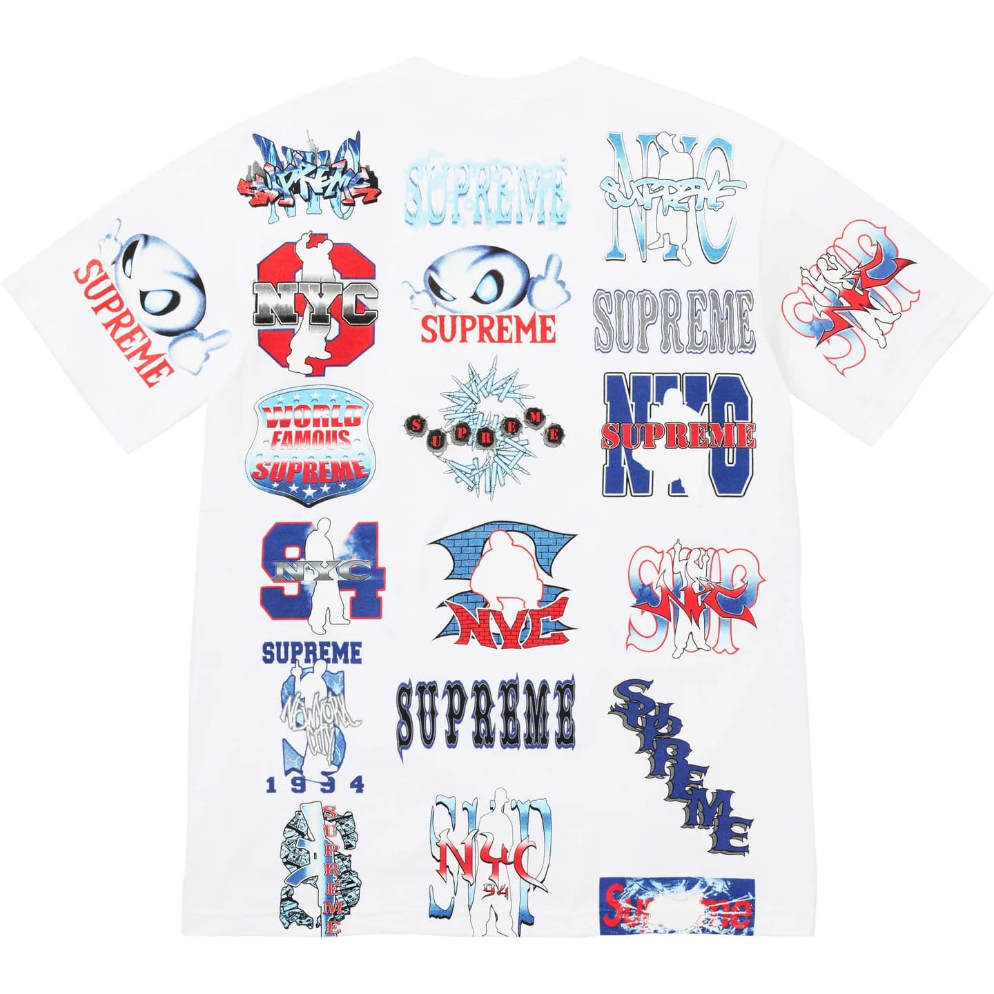 Футболка Supreme SS26 WEEK1 Вспышка Tee T Рубашка Унисекс - изображение 2