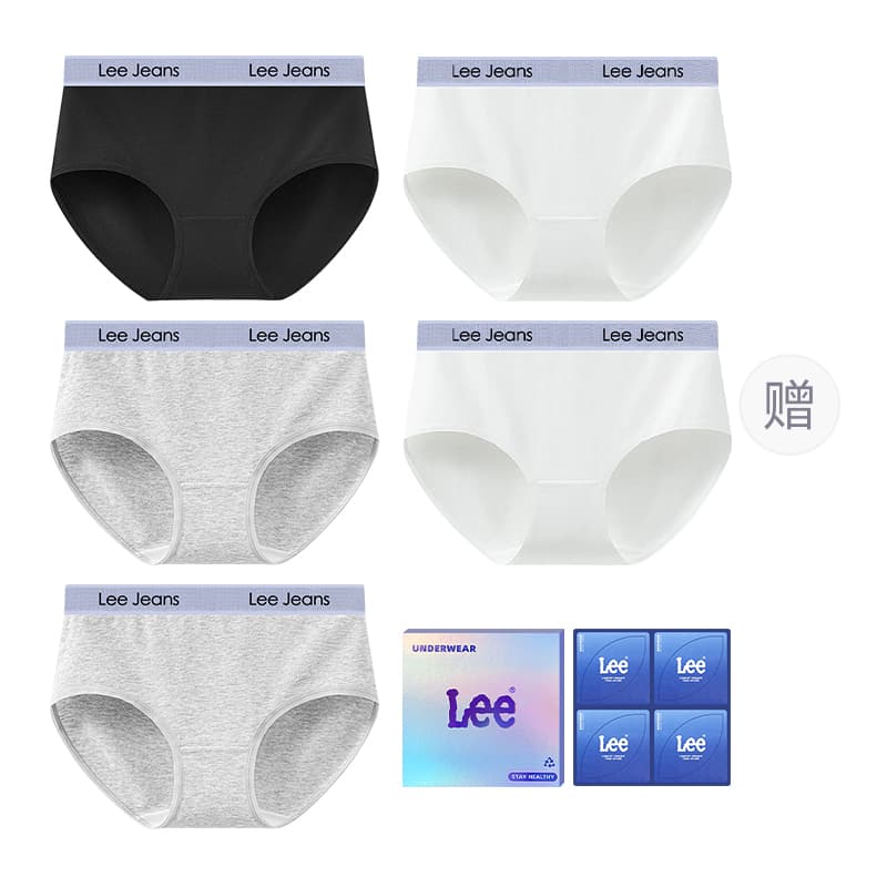 Трусы Lee Classic 101 Трусы Женские Коробка из 5 Штук - изображение 4
