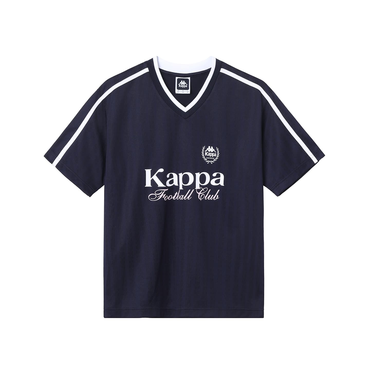 Футболка KAPPA T Рубашка Унисекс Звездный Синий Черный - изображение 1