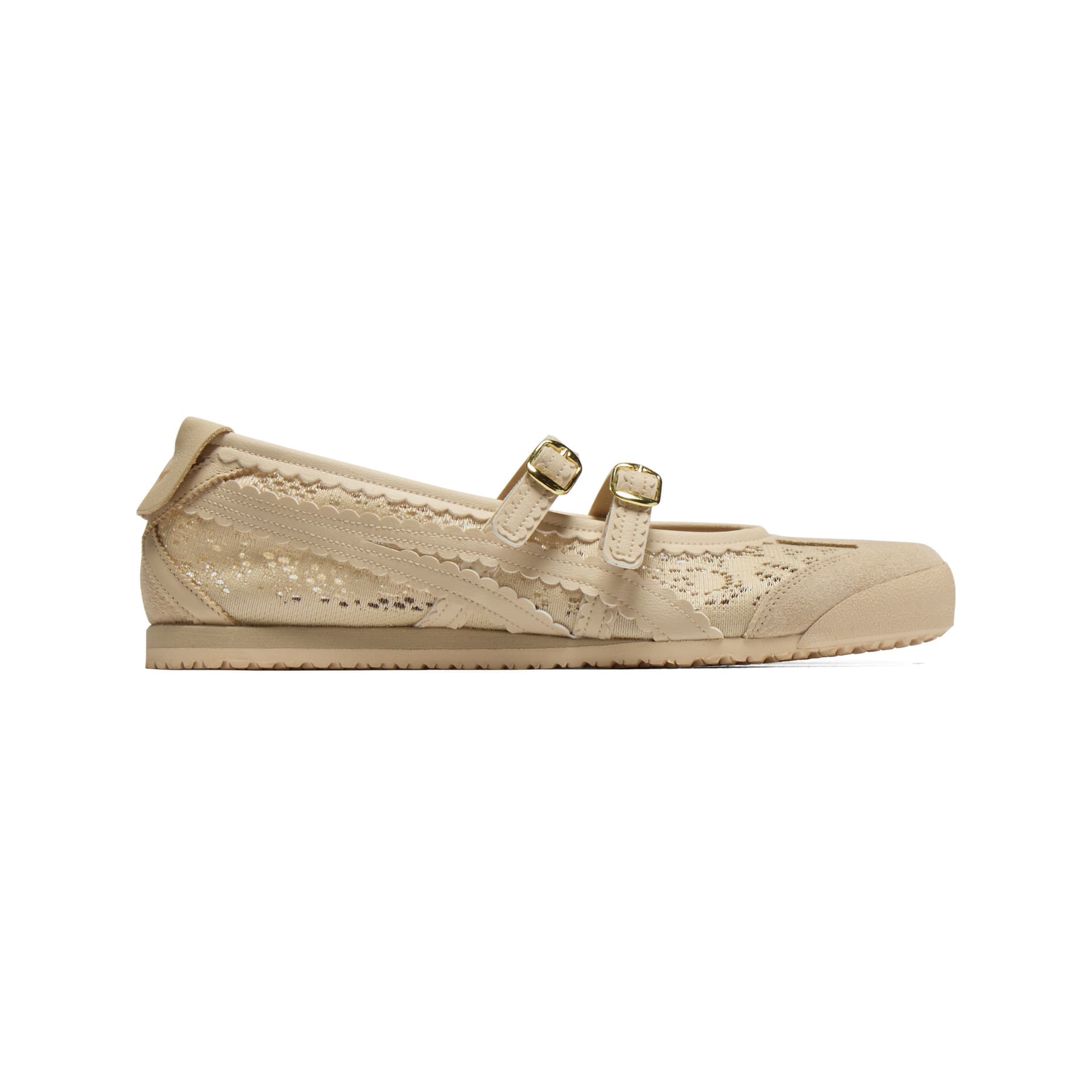 Onitsuka Tiger MEXICO 66 TGRS Ткань Туфли Мэри Джейн Женские Бежевые - изображение 2