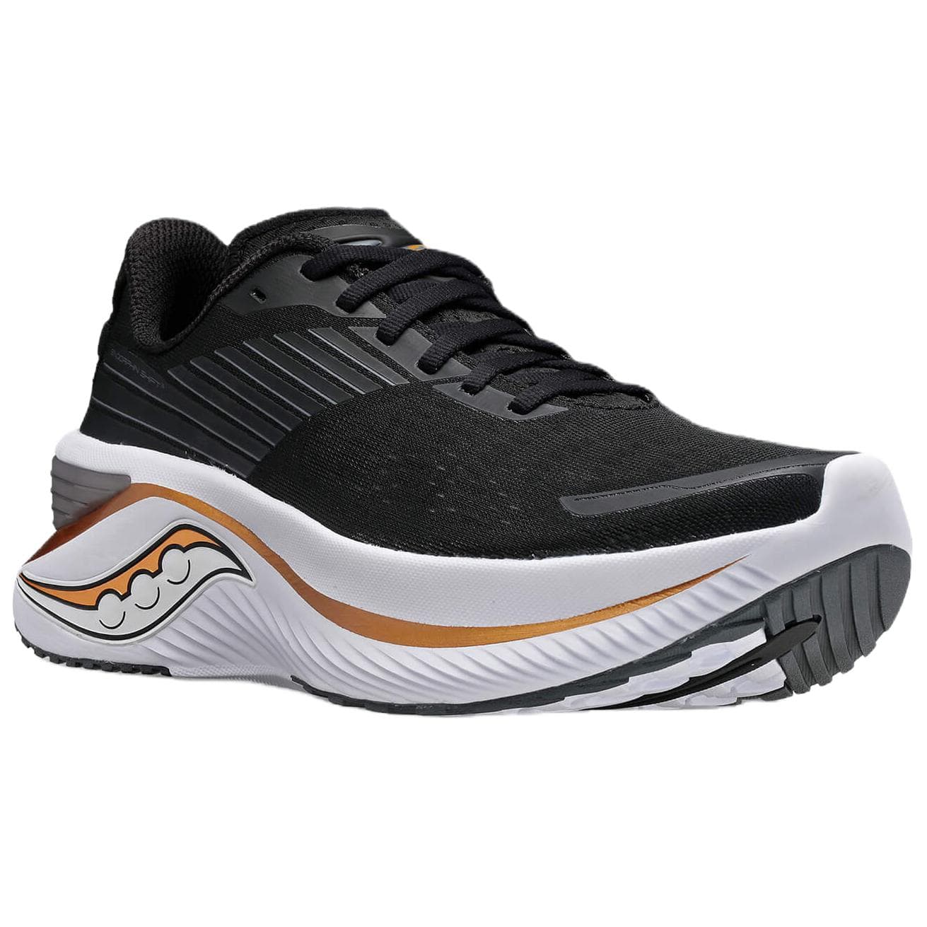 Кроссовки для бега Saucony Endorphin Shift 3 Аbrasion Resistant Беговые кроссовки Мужские Черный Золото - изображение 3