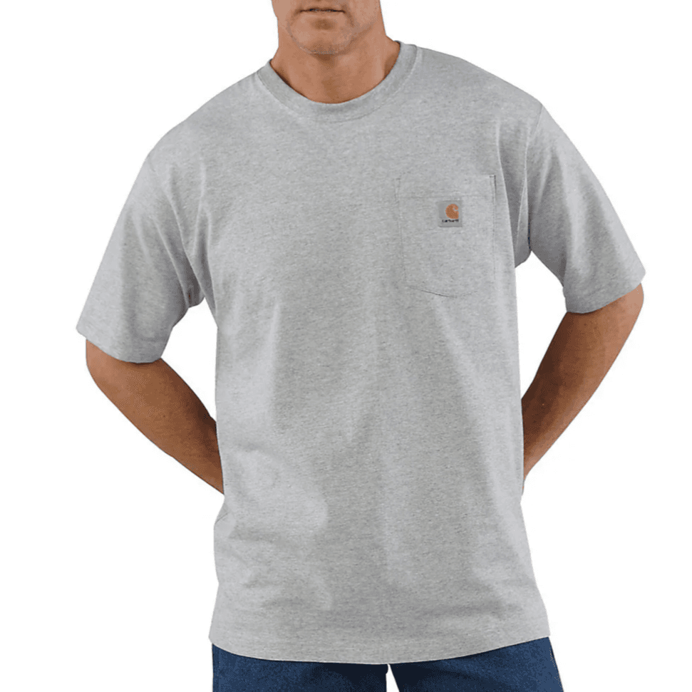 Футболка Carhartt K87 Light Grey - изображение 5