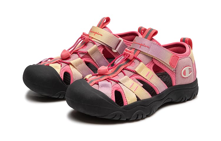 Сандалии Champion Kids Синтетическая кожа текстиль сандалии розовый камуфляж детский - изображение 2