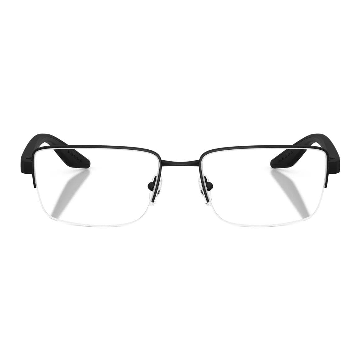 Оправа PRADA Металлические Прямоугольные Очки с Диоптриями Мужские Черные - изображение 2