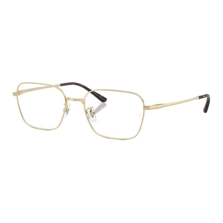 Оправа RayBan Титановый сплав Квадратные Очки с диоптриями Унисекс Золото - изображение 1