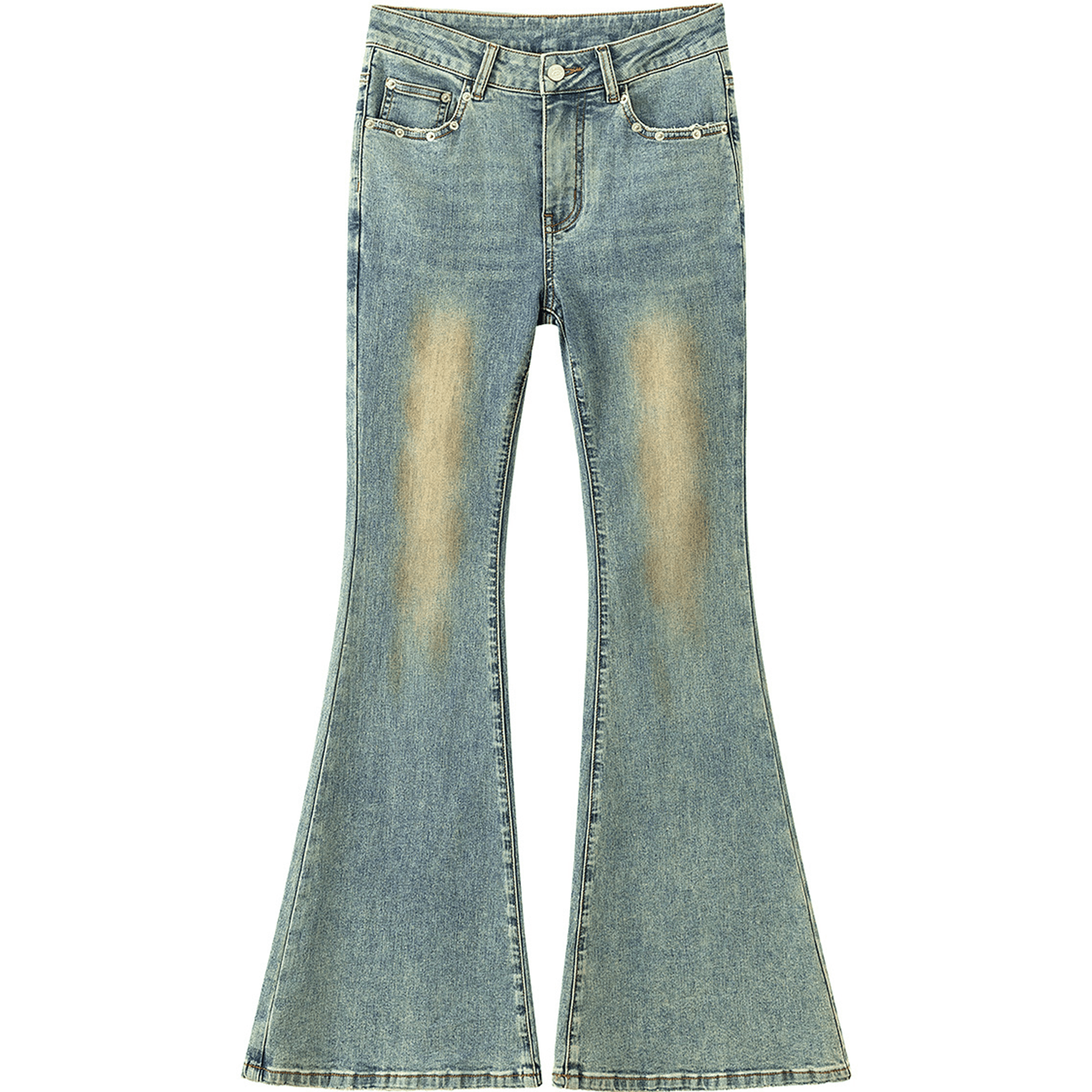Джинсы CHUU Medium Denim Blue Women's Jeans CHUU Средний деним синий женский джинсы - изображение 1