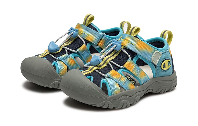 Сандалии Champion Kids Синтетическая кожа текстиль Детские сандалии Синий камуфляж - изображение 2