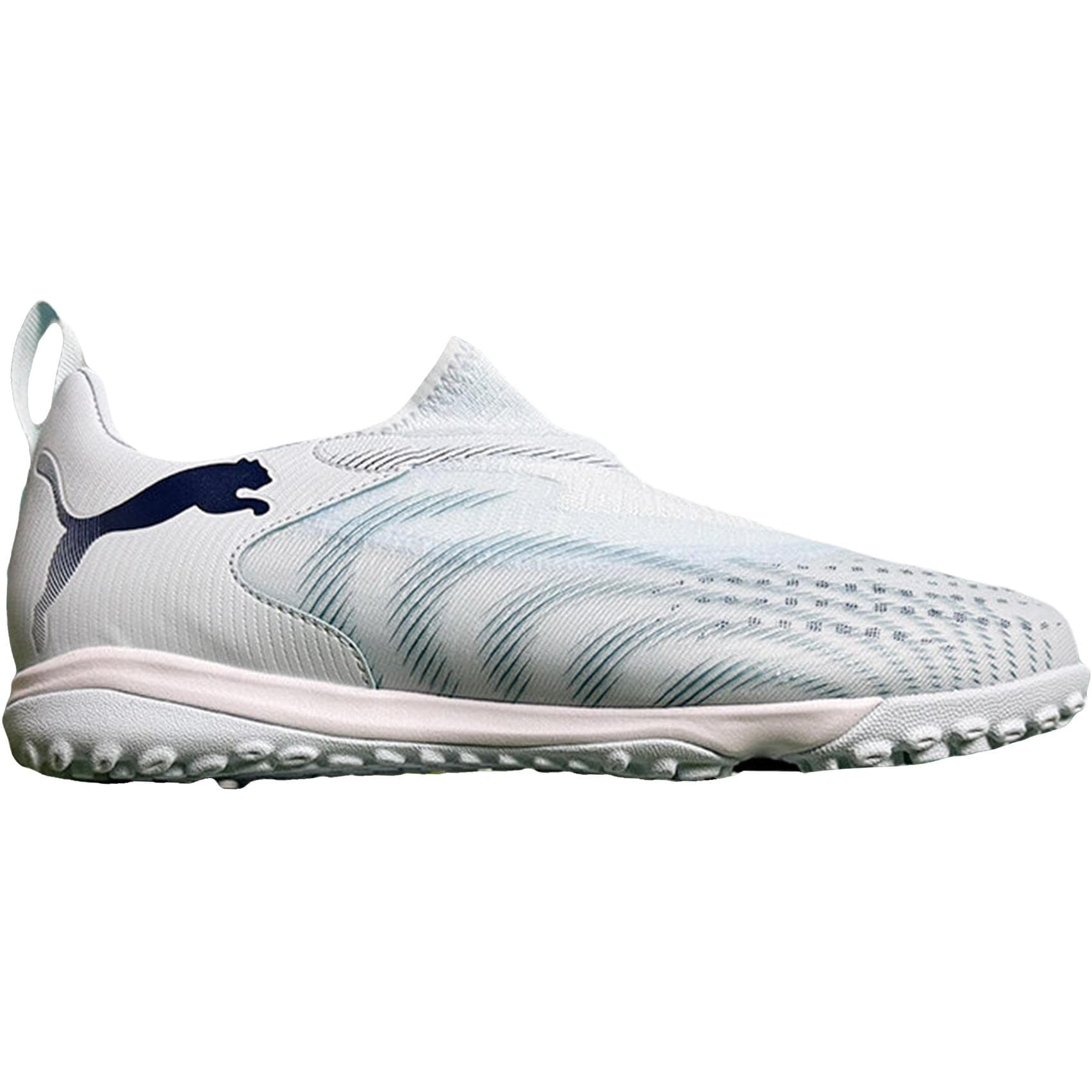 Бутсы PUMA Future 9 Противоскользящие Устойчивые к истиранию Футбольные бутсы Светло-голубой Белый Детские - изображение 2