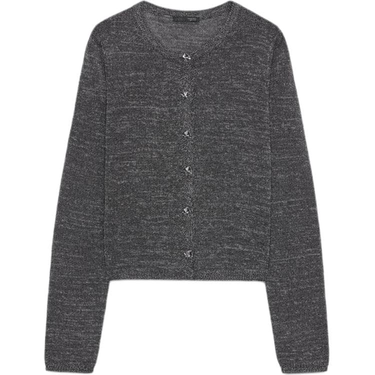 Кофта ZARA Темный Серебряный Женский Трикотаж - изображение 1