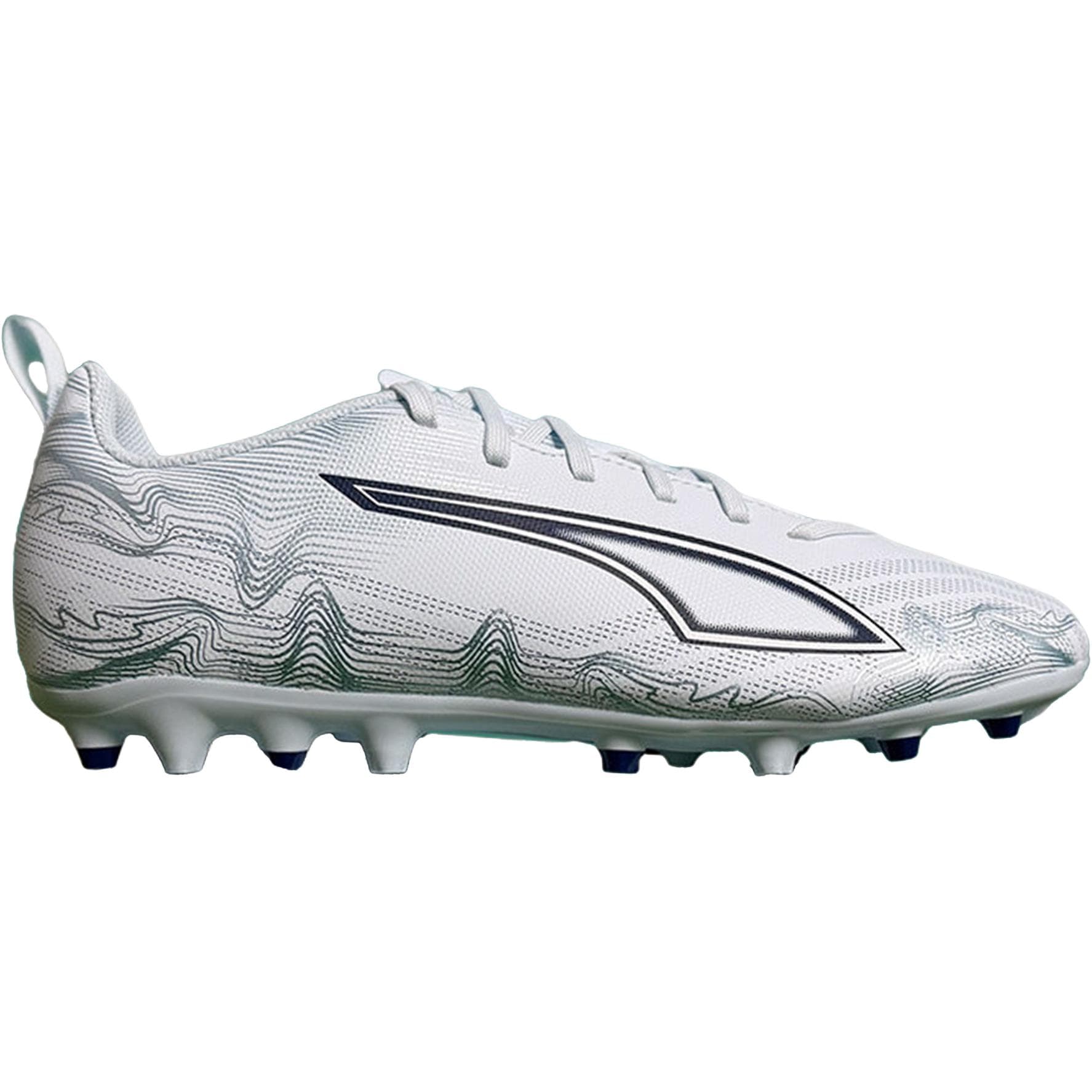 Бутсы PUMA ULTRA 6 Противоскользящие Устойчивые к истиранию Дышащие Поддержка баланса Футбольные бутсы Белый Черный Детские - изображение 2