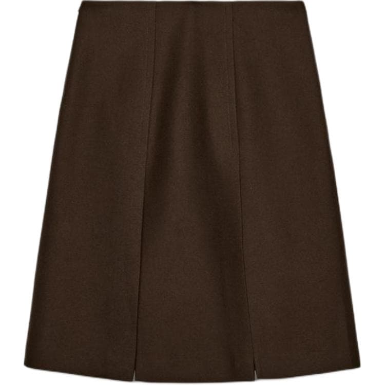 Юбка ZARA Коричневый Женские Повседневные Длинные Юбки - изображение 2