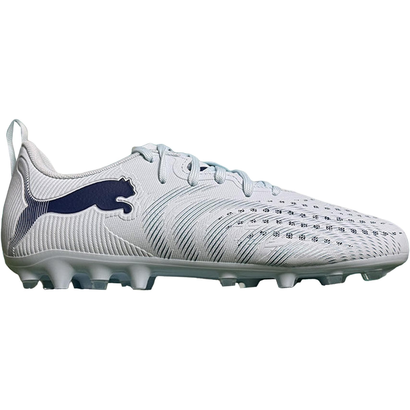 Бутсы PUMA Future 9 Устойчивые к истиранию Детские футбольные бутсы Светло-голубой Белый Детский - изображение 2