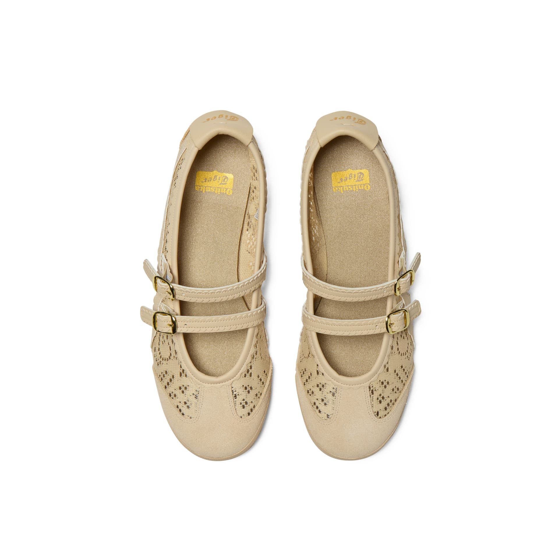 Onitsuka Tiger MEXICO 66 TGRS Ткань Туфли Мэри Джейн Женские Бежевые - изображение 5