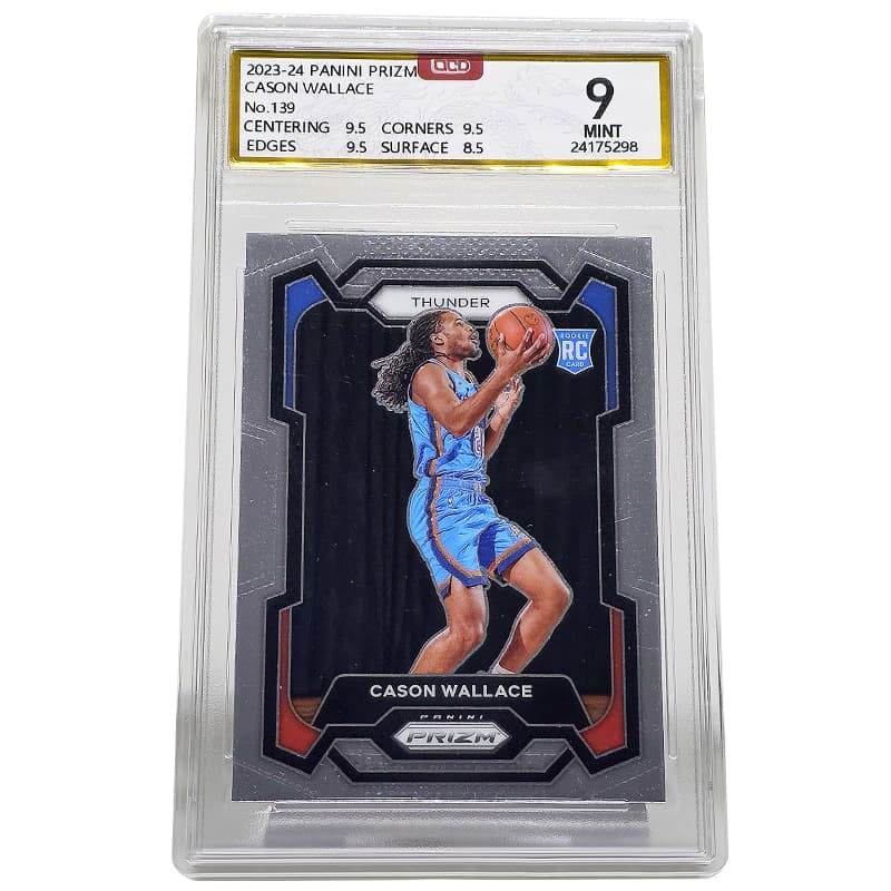 PANINI PRIZM Карта новичка Cason Wallace выбор под 23 номером на драфте НБА 2023 карта новичков сертифицированная 1 шт - изображение 1