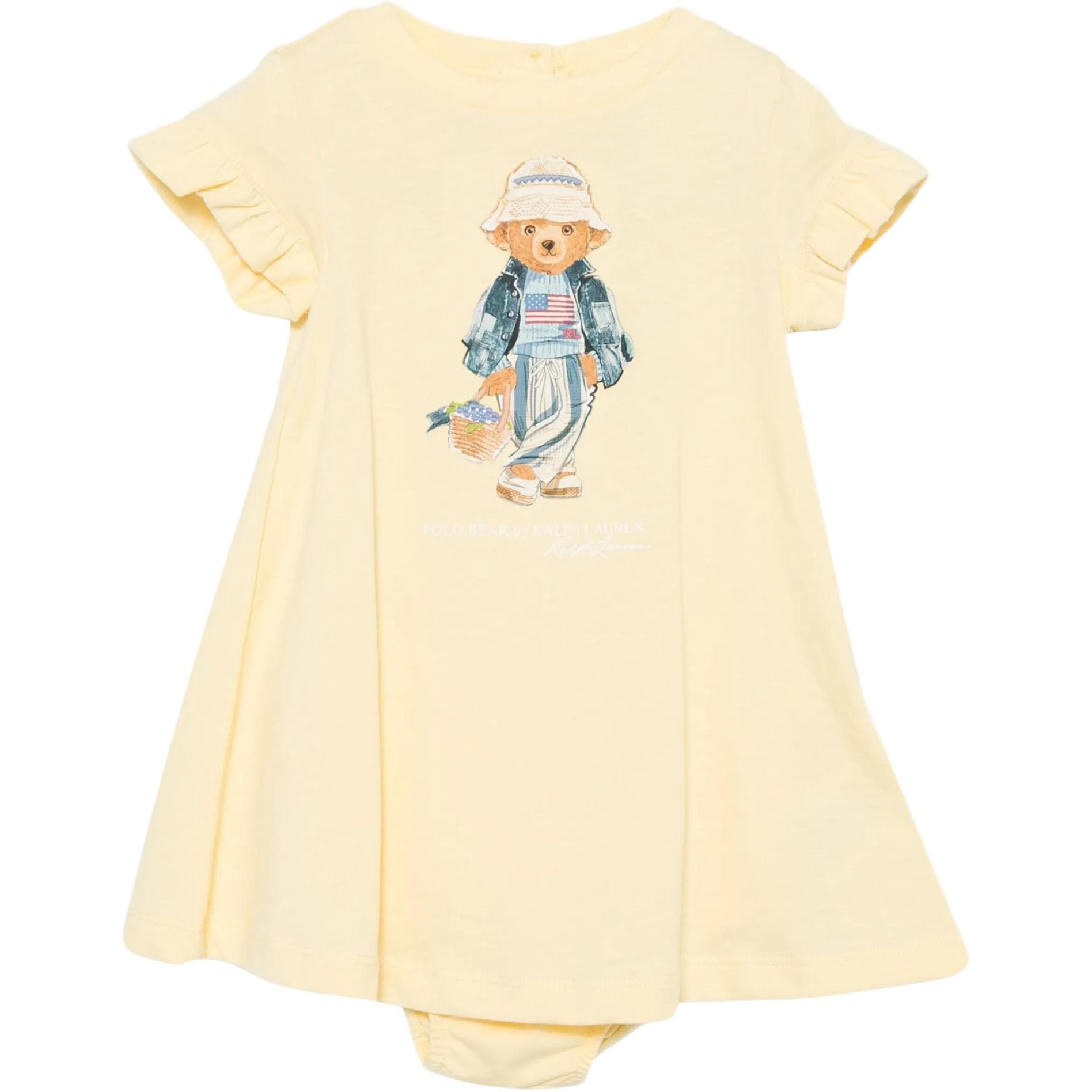 Платье Polo Ralph Lauren Polo Bear SS26 для младенцев и малышей - изображение 1