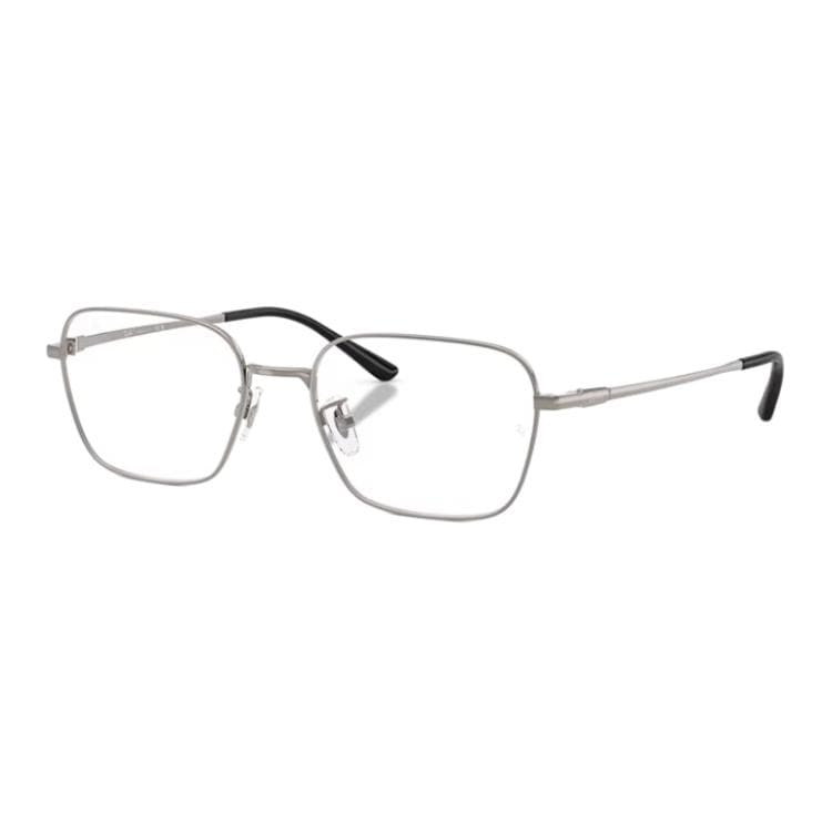 Оправа RayBan Титановый сплав Квадратные Очки с диоптриями Унисекс Металлический серый - изображение 1