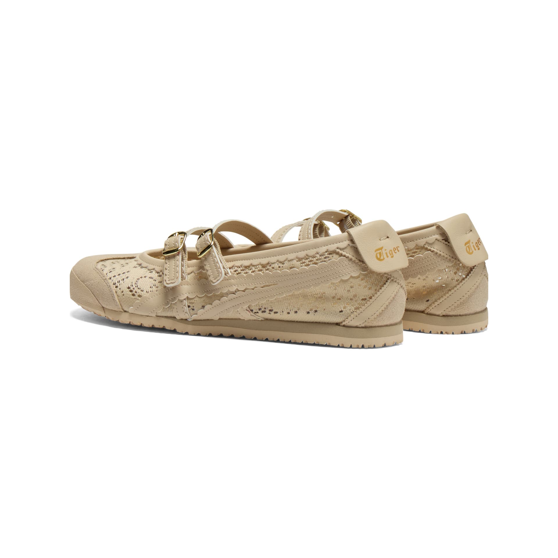 Onitsuka Tiger MEXICO 66 TGRS Ткань Туфли Мэри Джейн Женские Бежевые - изображение 4