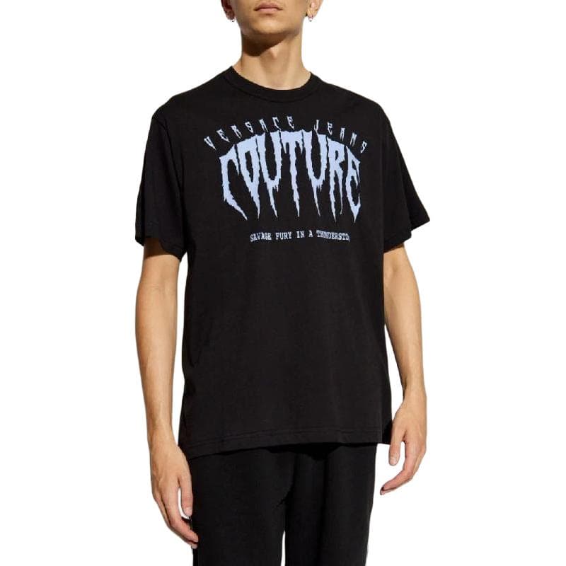 Футболка VERSACE JEANS COUTURE T-рубашка мужская черная - изображение 2