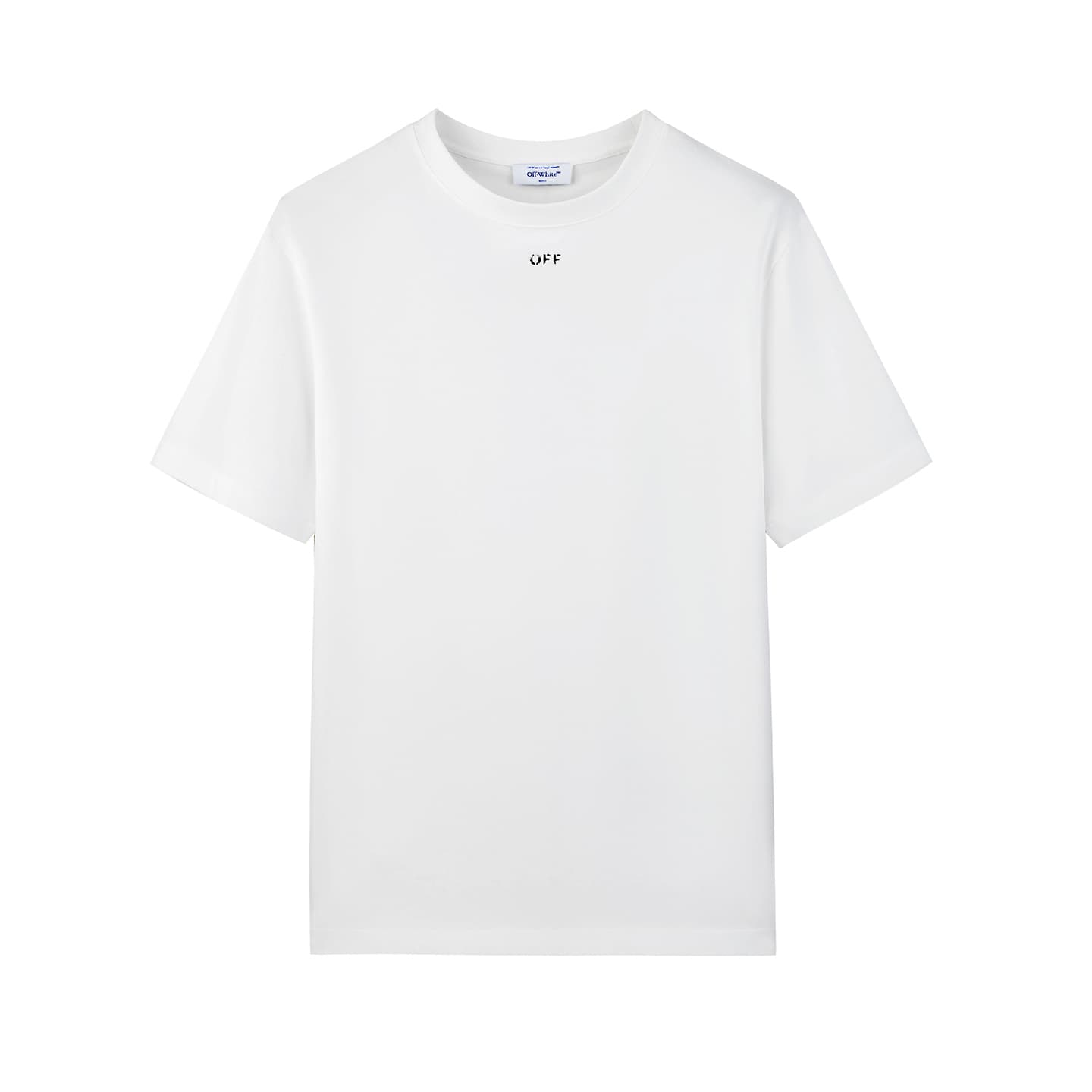 Футболка OFF-WHITE Градиентный пиксельный принт Модный Премиум синий тон Универсальный Унисекс футболка - изображение 2