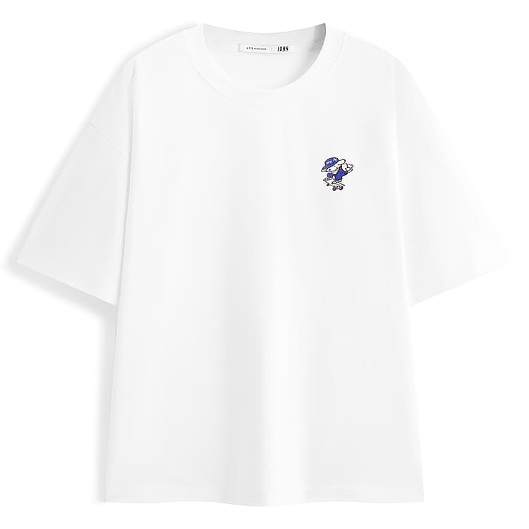 Футболка PEACEBIRD MEN x HUABANXIAOGOULIANMING Короткий рукав T-рубашки Мужские - изображение 1