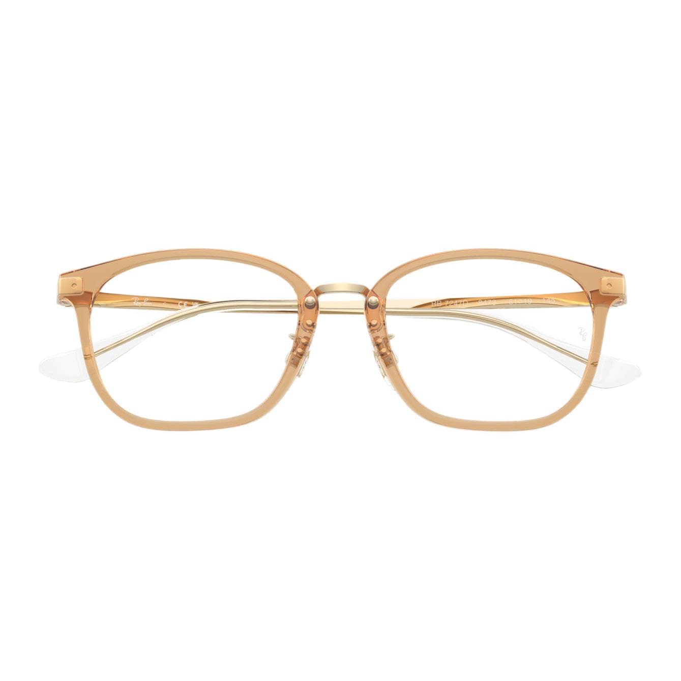 Оправа RayBan Логотип бренда Впитываемый материал с памятью Квадратные оправы для очков Унисекс Многоцветные - изображение 4