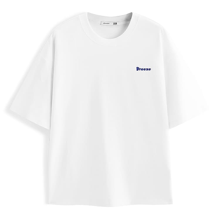 Футболка PEACEBIRD MEN x HUABANXIAOGOU LIANMINGKUAN Короткий рукав T-рубашки Мужские - изображение 1