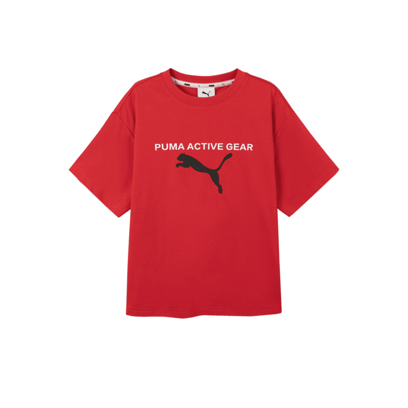 Футболка PUMA Китай Красный 60601 Унисекс T-рубашки - изображение 1