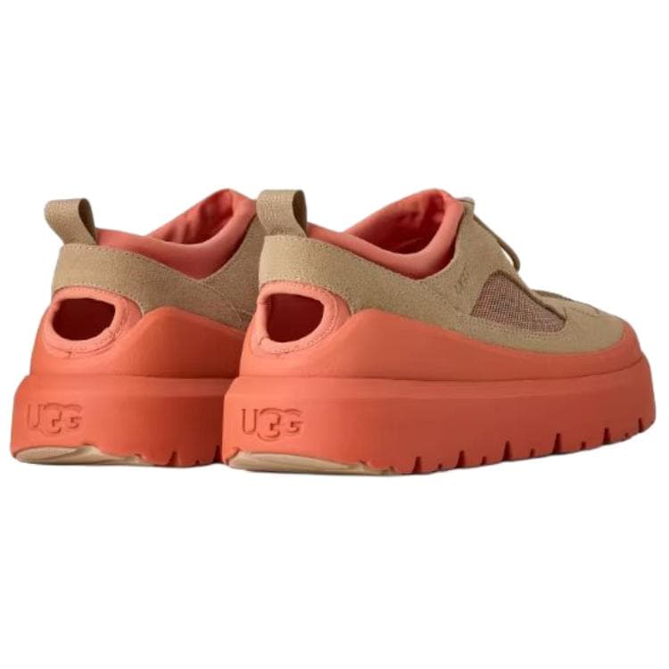 Кроссовки UGG Heritage Utility Classic Reconstruction Коровья кожа Низкий верх Повседневная обувь Унисекс Бежевый Оранжевый - изображение 4